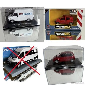 Kovové, zberateľské modely FIAT, mierka 1:43