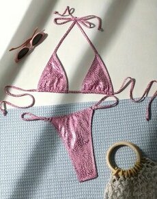 Sexy plavky v.XS,S,ružovo -fialove