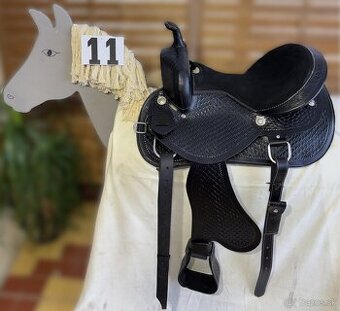 Westernový sedlový komplet 11) černý