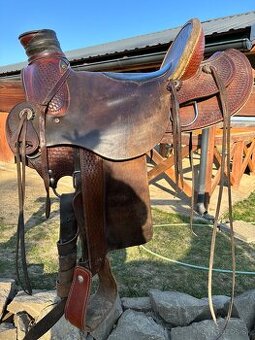 Westernové sedlo Wade (extra široké)