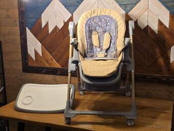 KINDERKRAFT LASTREE wood - Detská jedálenská stolička 2v1