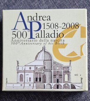 TALIANSKO 10€  Ag  2008 - Andrea Palladio PROOF (v etui)