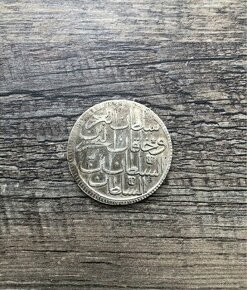 Strieborná minca z Osmanskej ríše 1774