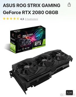 Asus ROG strix gaming rtx 2080 o8gb