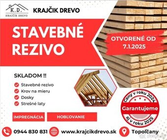 Stavebné rezivo SKLADOM