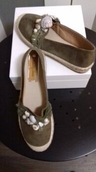 espadrilky khaki č. 39
