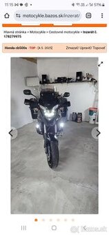 Predam Hondu cb500x