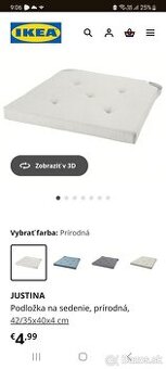 6 ks podsedakov ikea Justina
