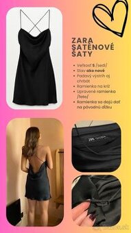 ZARA satenove šaty