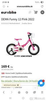 Predam detsky bicykel a odrazadlo
