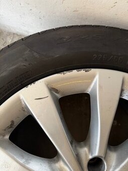 Original Audi disky 5x112 ET 39 s letnymi pneu 225/55 R17