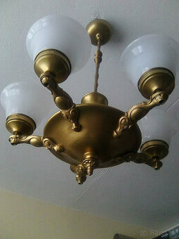 starožitný kovový luster