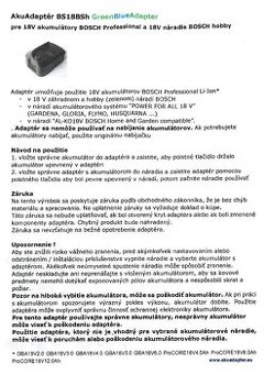 Predám nepoužitý profi/hobby BOSCH adaptér