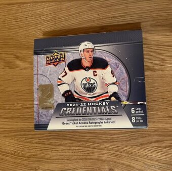 Hokejové karty UD Credentials 2021/22 - 40 ks