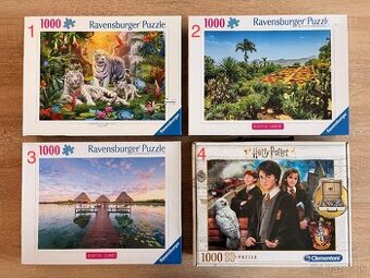 predám puzzle 1000ks rôzne