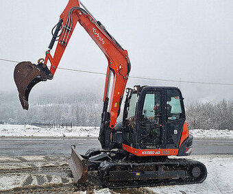 Pásové rýpadlo Kubota KX080-4 8,5 t s dlhým ramenom