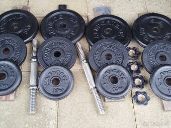 Jednoručné činky 2 x 22kg