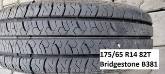 Predám 1 letnú pneumatiku 175/65 R14 82T Bridgestone B381