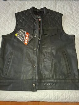Kožená vesta na motorku TXR Sniper. 2xl.