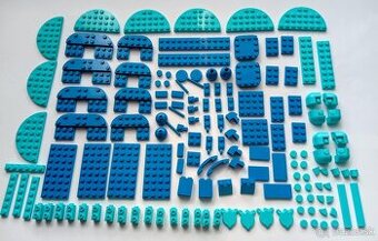 Lego® Originál diely, modré, médium azure (nové, nehrané)