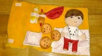 Plyšová bábika s doplnkami