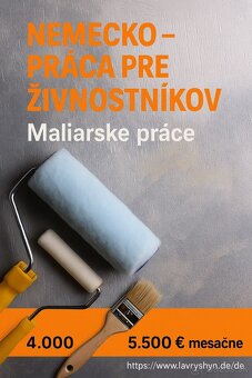NEMECKO - PRÁCA PRE ŽIVNOSTNÍKOV Maliarske práce