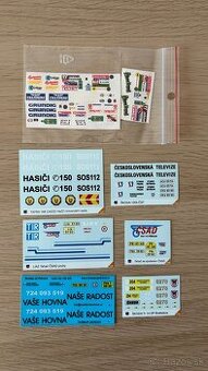 Polepy ŠKODA, LIAZ, TATRA, PRAGA 1/43