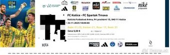 Vstupenka na zápas Košice-Spartak Trnava