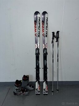 Pánske lyže, lyžiarky a paličky