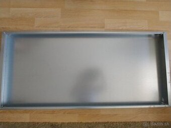 Pevná regálová polica, pozinkovaný plech, širka 100 cm