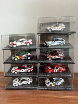 Rally modely v mierke 1:43 - zberateľské