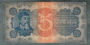 Staré bankovky 5 korun 1921