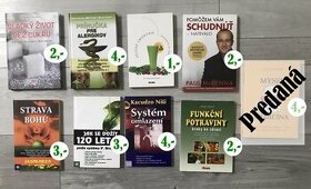 Predám rôzne knihy: Zdravie a strava