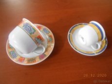 Porcelánová mocca a čajová súprava