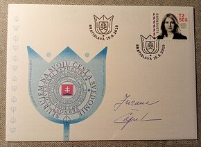 Autogram - podpis prezidentka SR Zuzana Čaputova
