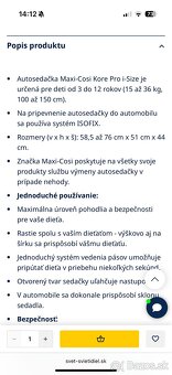 Autosedačka maxi cosi 15-36kg
