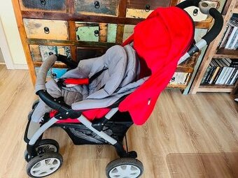 Športový kočík Torre Coto Baby - červená / šedá