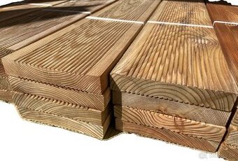 Terasové dosky tlakovo impregnované červený smrek 27X148 AB