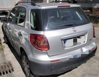 Fiat Sedici 1.6 2010 predám DVERE, motor M16A, PREVODOVKA 5