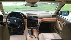 bmw e38 drevodeko , palubna doska, radio, tlacitka,volant,re
