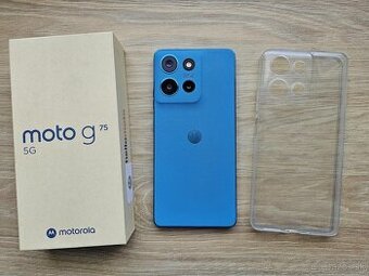 Motorola Moto G75 5G 8GB/256GB, modry, top stav,zaruka