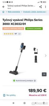Tyčový vysávač Philips