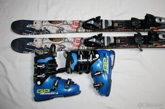 lyže 131 cm , hadia koža , freestyle