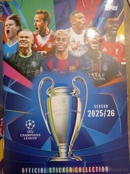 Futbalove nalepky Champions league 2025-26