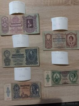 Stare maďarské bankovky pengő