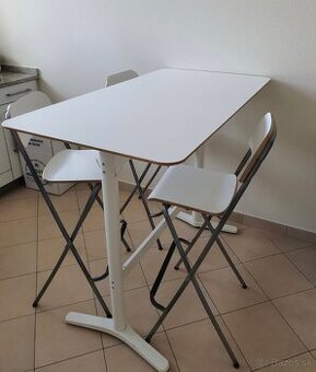 Barový stôl IKEA +stoličky Franklin 3ks