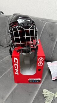 Hokejová prilba CCM Tacks 70 Combo YTH, 49-53cm, čierna