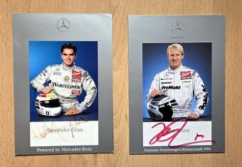 Kurt Thiim a Alexander Grau Mercedes DTM autogramy