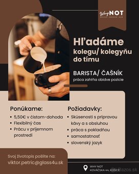 Čašník / barista