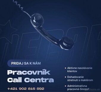 Práca z domu na Call Centre celé Slovensko